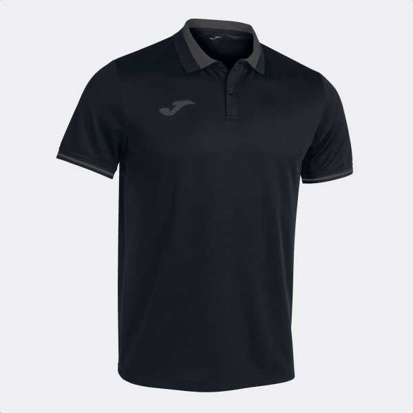 Joma Championship VI Polo Polos Black/Anthracite Youth XSmall - Third Coast Soccer