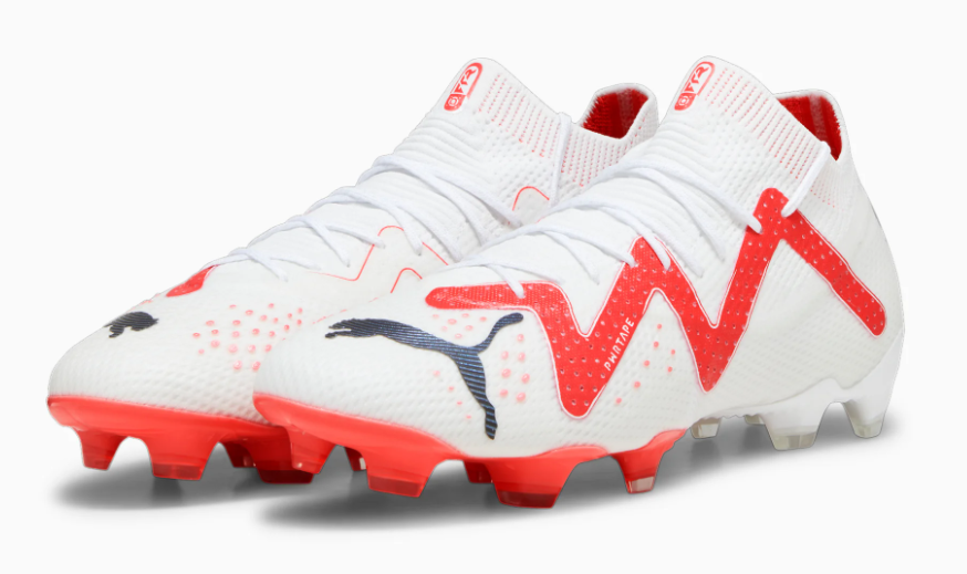 Puma Future Ultimate FG - White/Fire Orchid/Black Men's Footwear Closeout - Third Coast Soccer