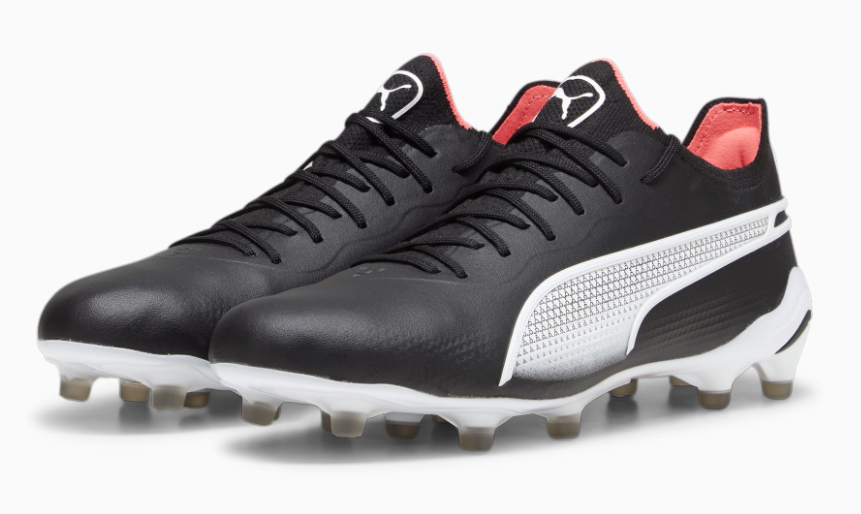 Puma King Ultimate FG - Black/White/Fire Orchid Mens Footwear Black/White/Fire Orchid Mens 7 - Third Coast Soccer