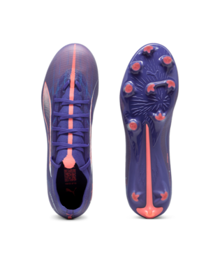 Puma Ultra 5 Match FG/AG - Lapis Lazuli/White/Sunset Glow Men's Footwear Closeout - Third Coast Soccer
