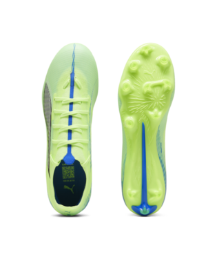 Puma Ultra 5 Match FG/AG - Fizzy Apple/White/Bluemazing Men's Footwear Closeout - Third Coast Soccer
