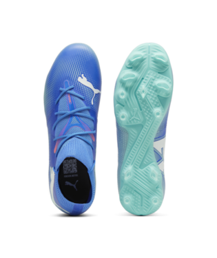 Puma Future 7 Match FG/AG - Bluemazing/White/Electric Peppermint Men's Footwear Closeout - Third Coast Soccer