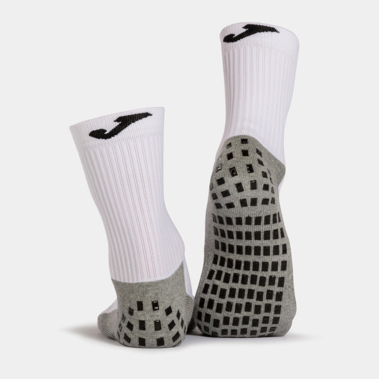 Joma Anti-Slip Grip Socks - White Socks   - Third Coast Soccer