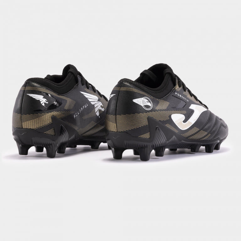 Joma Powerful FG - Black/Gold Men's Footwear Closeout - Third Coast Soccer