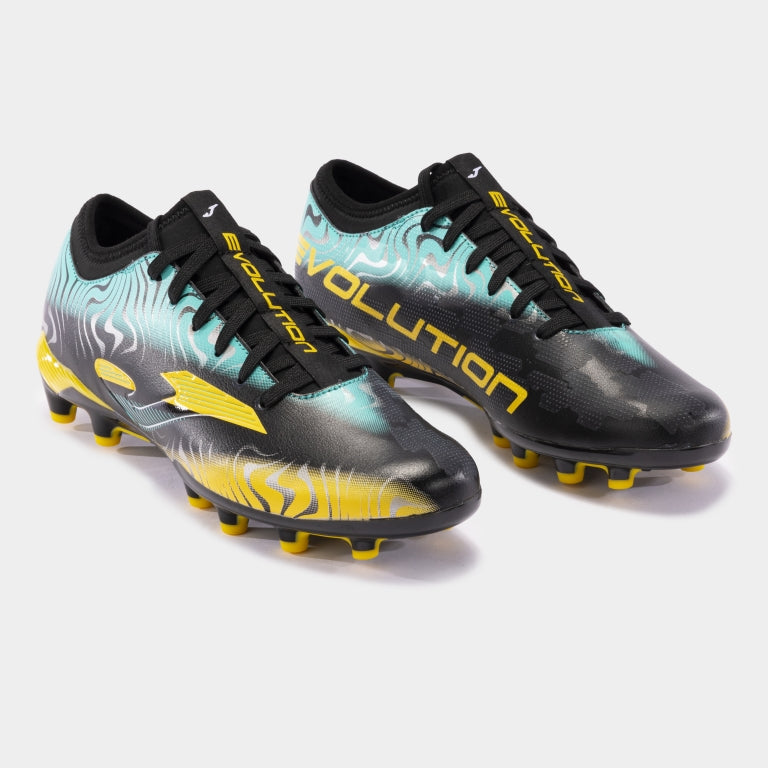 Joma Evolution 24 FG - Black/Gold Men's Footwear Closeout - Third Coast Soccer