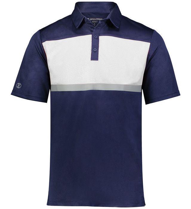 Holloway Men's Prism Bold Polo - Navy Polos   - Third Coast Soccer