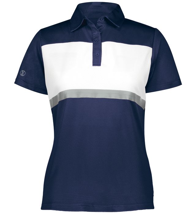 Holloway Women's Prism Bold Polo - Navy Polos   - Third Coast Soccer