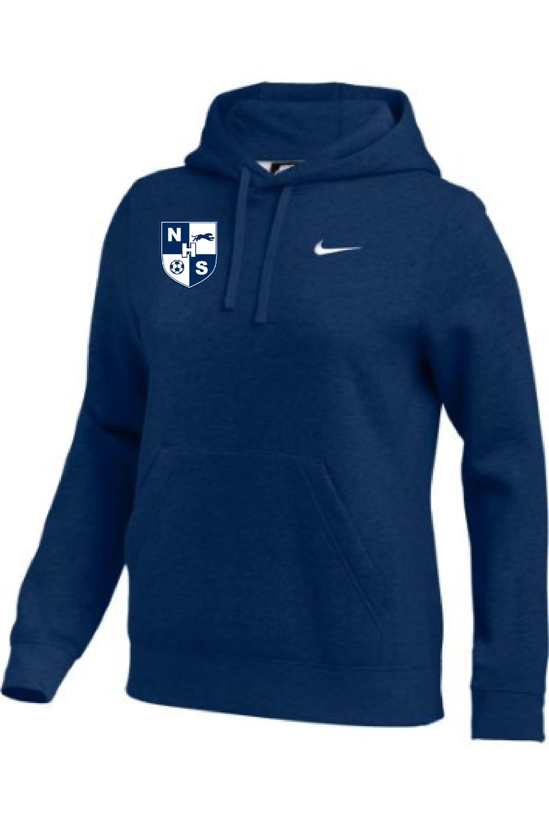 Nike Women's NHS Team Club Hoody NHS Girls 24 Team Navy/White Womens XSmall - Third Coast Soccer