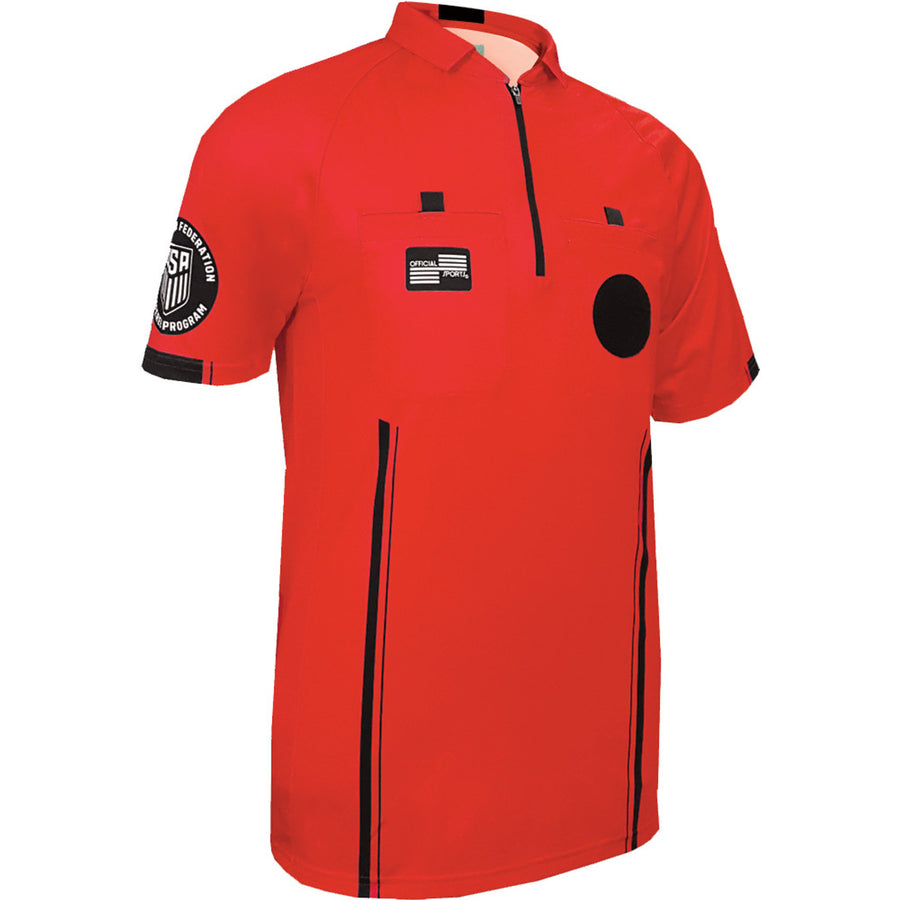 Official Sports USSF Pro Jersey - Red Referee   - Third Coast Soccer