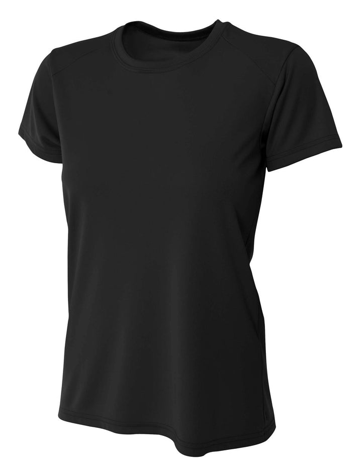 A4 Women's Cooling Performance Crew Training Jersey Black Womens XSmall - Third Coast Soccer