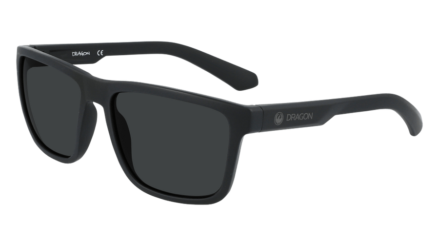 Dragon Reed XL LL Sunglasses - Matte Black Sunglasses   - Third Coast Soccer