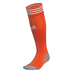 Red adidas top soccer socks