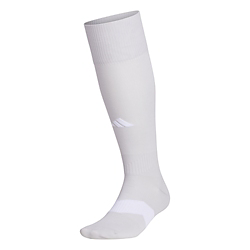 adidas Metro 6 Sock - Light Grey/White Socks   - Third Coast Soccer