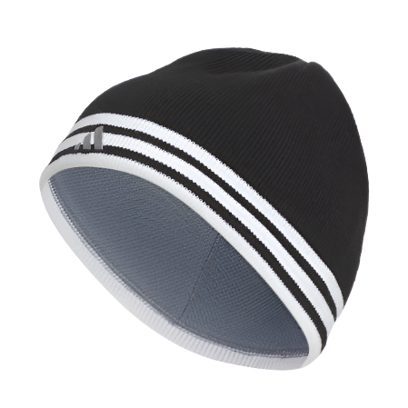 adidas Team Leverage 2 Beanie - Black/White/Grey Hats - Third Coast Soccer