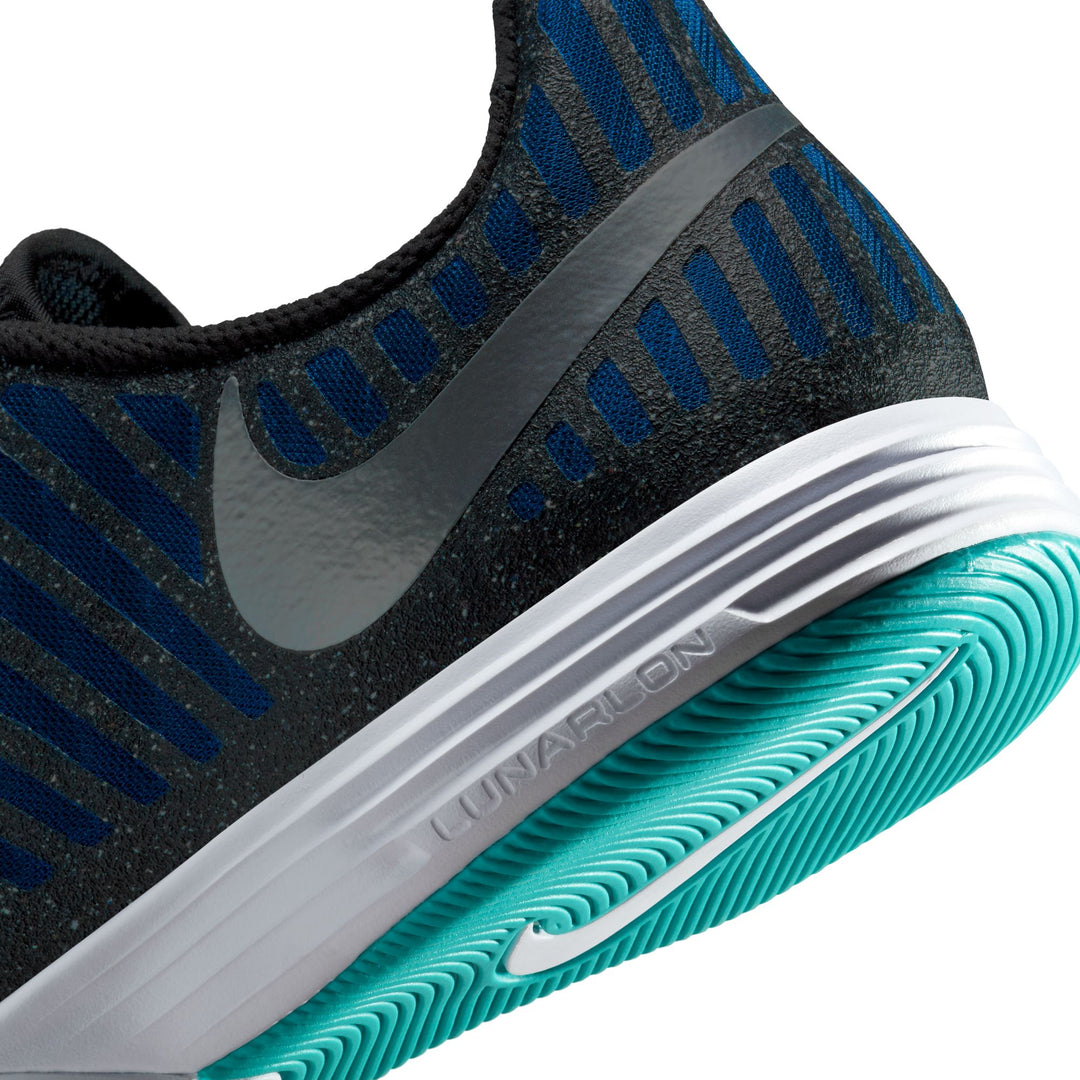 Nike Lunargato II IC - Silver/Black/Blue Men's Footwear - Third Coast Soccer
