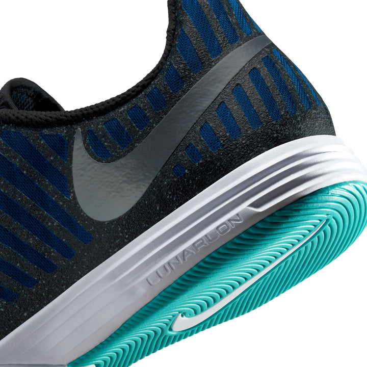 Nike Lunargato II IC - Silver/Black/Blue Men's Footwear - Third Coast Soccer