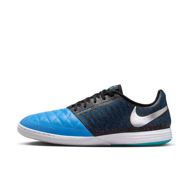 Nike Lunargato II IC - Silver/Black/Blue Men's Footwear - Third Coast Soccer