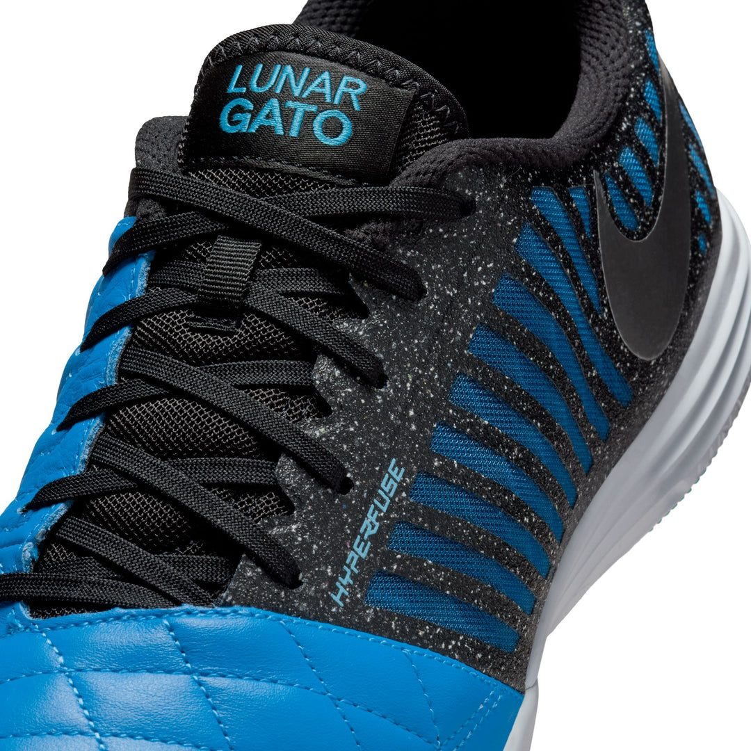 Nike Lunargato II IC - Silver/Black/Blue Men's Footwear - Third Coast Soccer