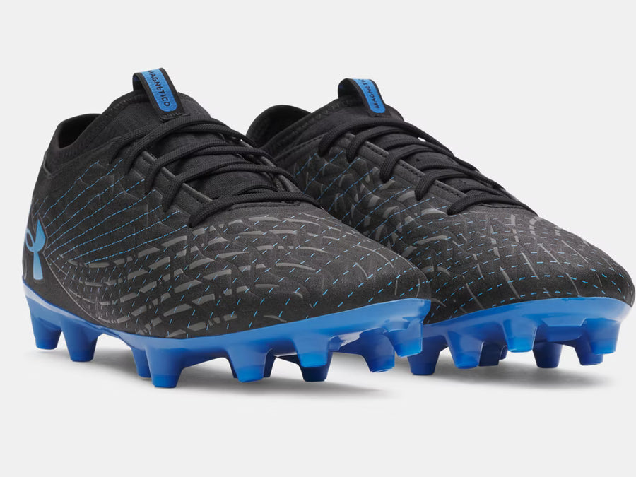 UA Magnetico Select 5 FG - Black/Atlantis Blue Mens Footwear Black Mens 5.5 - Third Coast Soccer