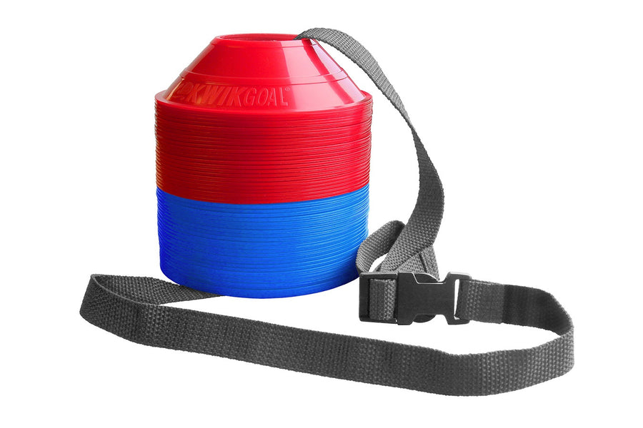 KwikGoal Mini Disc Cone Kit Coaching Accessories Blue/Red  - Third Coast Soccer