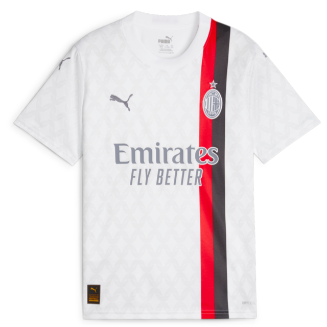 Puma AC Milan Away Jersey 23/24 Club Replica White Mens Small - Third Coast Soccer