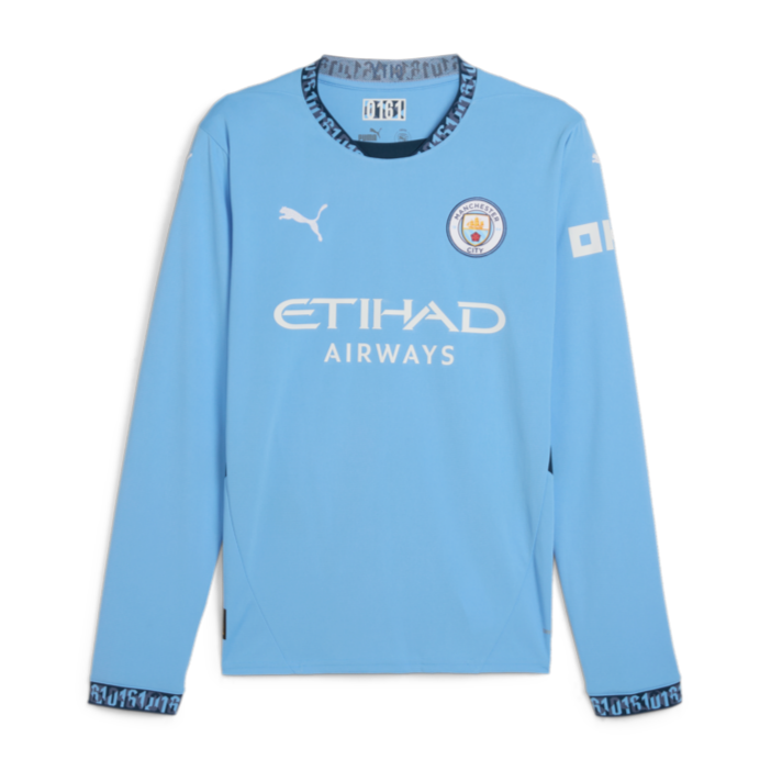 Puma Manchester City FC LS Home Jersey 24/25 Club Replica   - Third Coast Soccer
