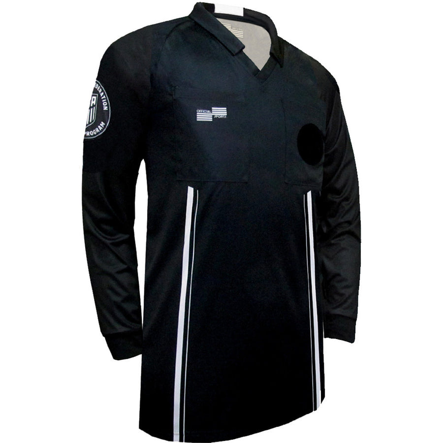 Official Sport USSF Economy LS Jersey - Black Referee   - Third Coast Soccer