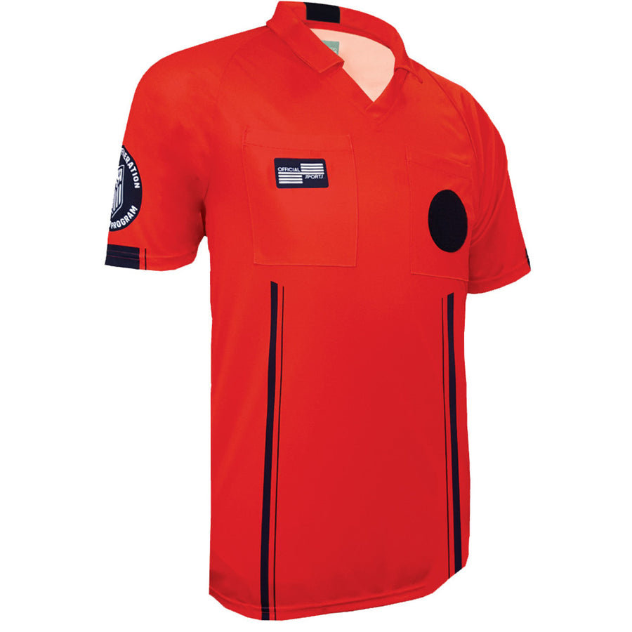 Official Sports USSF Economy Jersey - Red Referee   - Third Coast Soccer