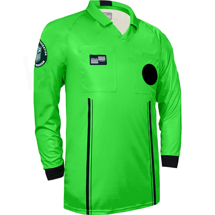 Official Sports USSF Economy LS Jersey - Green Referee   - Third Coast Soccer