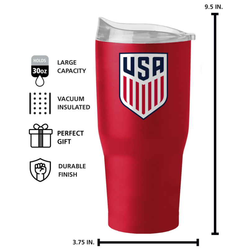 USMNT 30oz Flipside Powder Coat Tumbler Drinkware - Third Coast Soccer