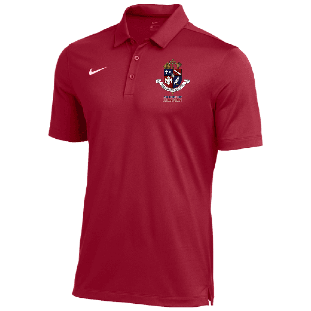 Nike Archbishop Hannan Men's Franchise Polo Hannan Girls 25 Team Crimson/White Mens Small - Third Coast Soccer