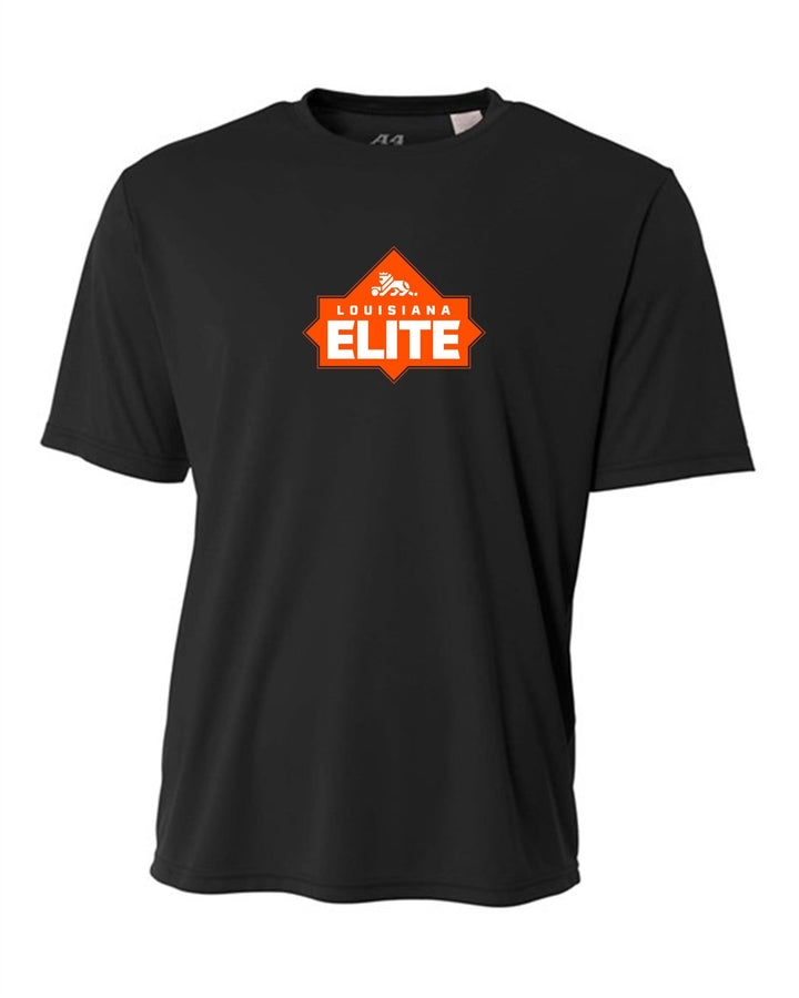Louisiana Elite Logo A4 Cooling Performance Crew Louisiana Elite Spiritwear Black Mens Small - Third Coast Soccer