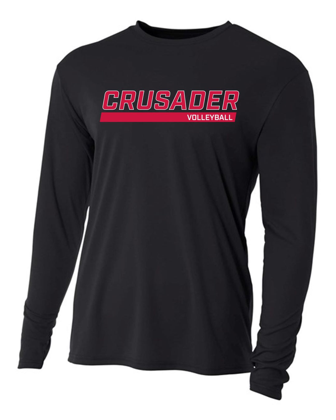 WCU Volleyball Men's Long-Sleeve Performance Shirt WCU Volleyball Black Crusader - Third Coast Soccer