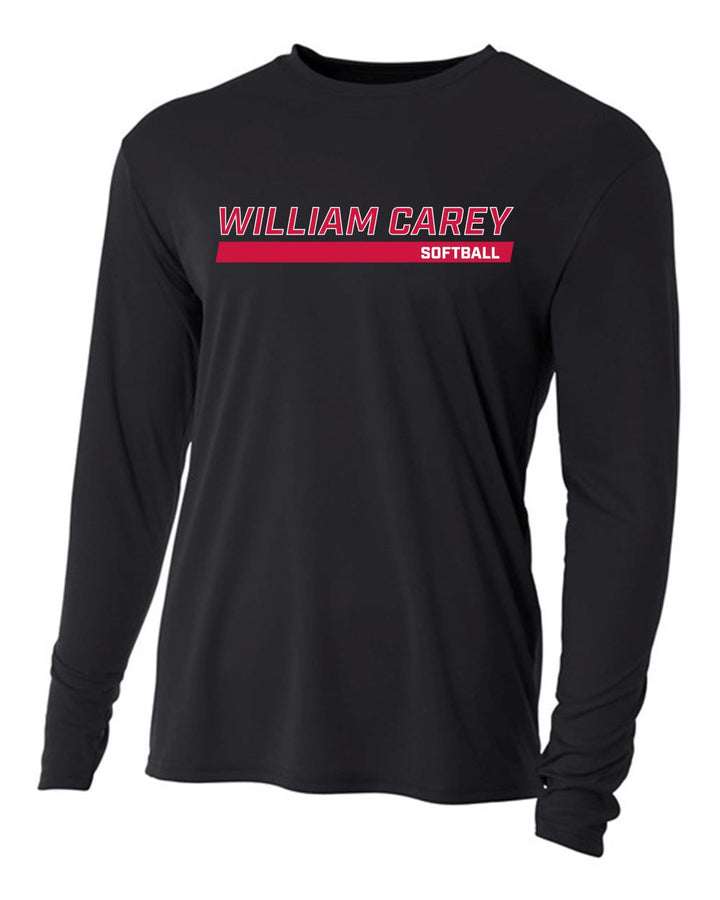 WCU Softball Men's Long-Sleeve Performance Shirt WCU Softball Black Wc W/O Crusader - Third Coast Soccer