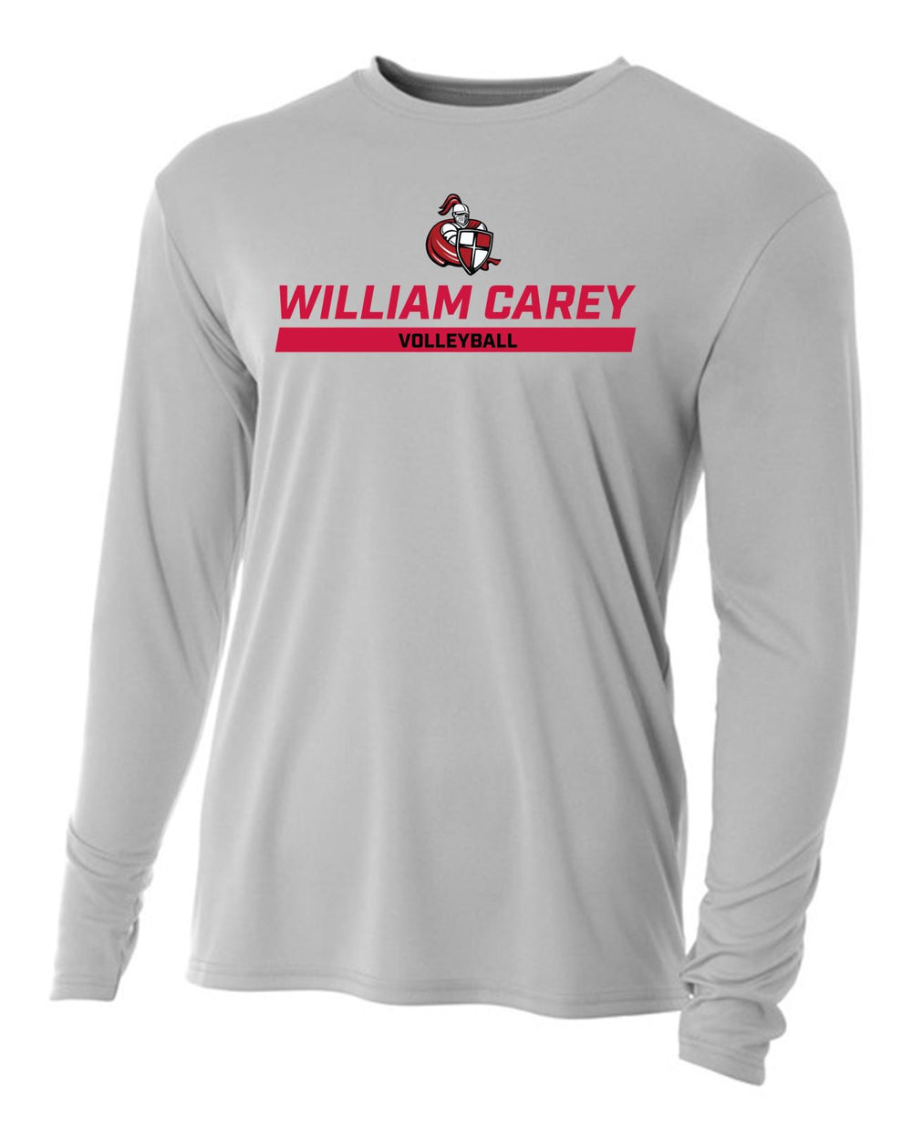 WCU Volleyball Men's Long-Sleeve Performance Shirt WCU Volleyball Silver Wc W/Crusader - Third Coast Soccer