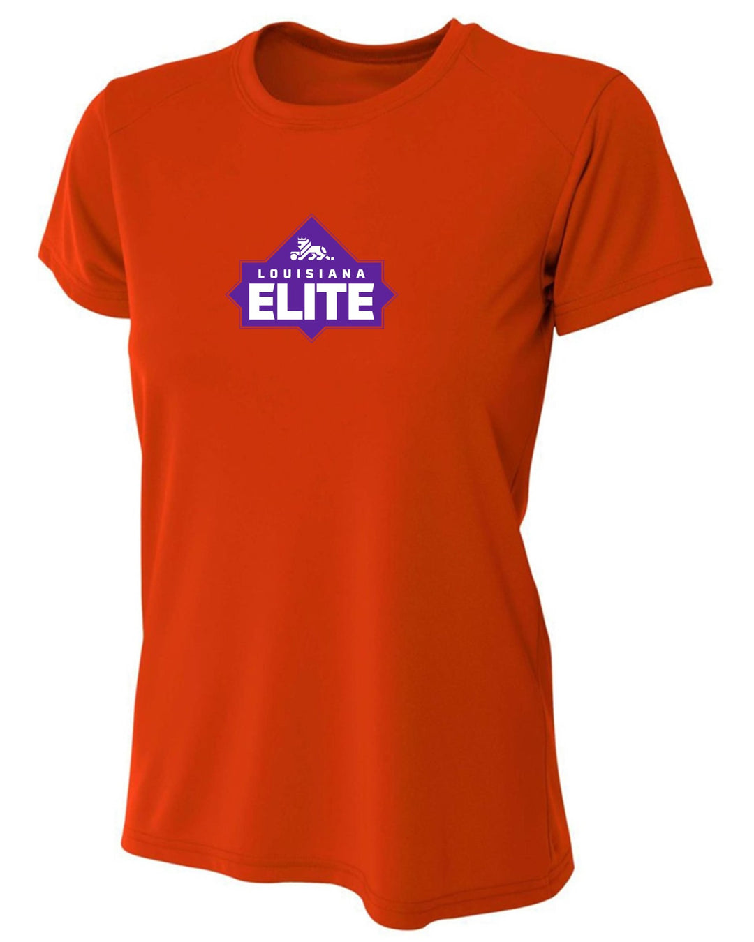 Louisiana Elite Logo A4 Cooling Performance Crew Louisiana Elite Spiritwear Orange Womens Small - Third Coast Soccer