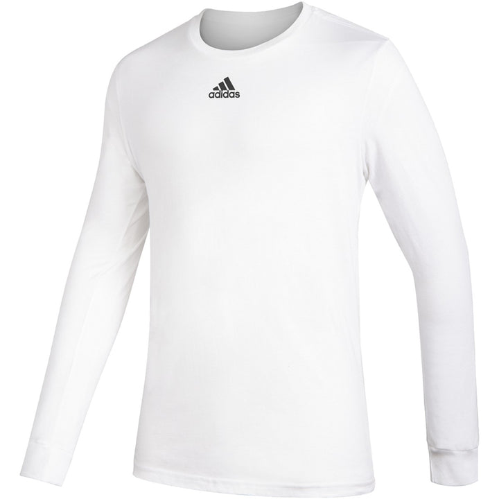 adidas Climalite LS Tee Training Wear White Mens XSmall - Third Coast Soccer