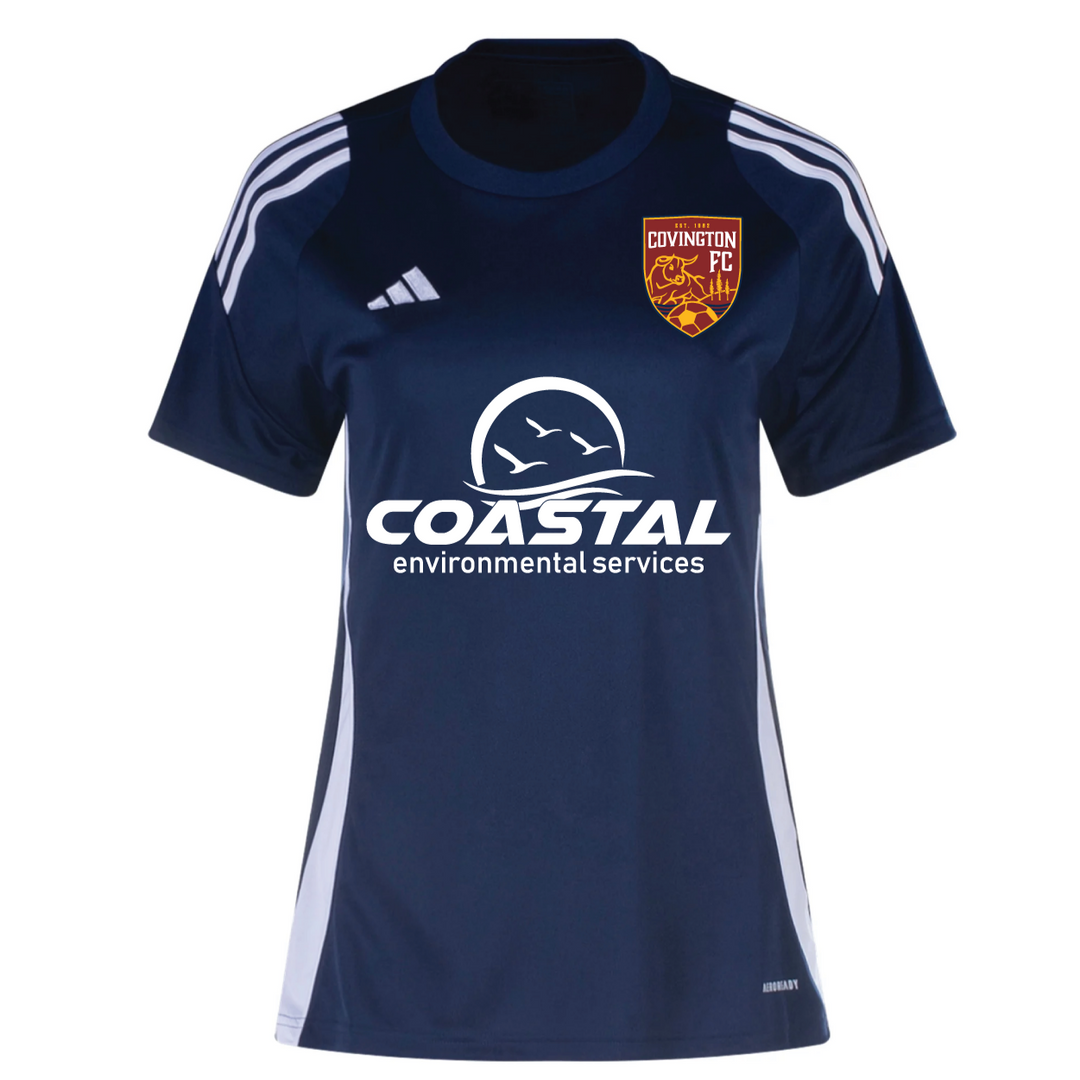 adidas Covington FC Women's Tiro 24 Jersey - Navy/White Covington FC 24-26 - Third Coast Soccer