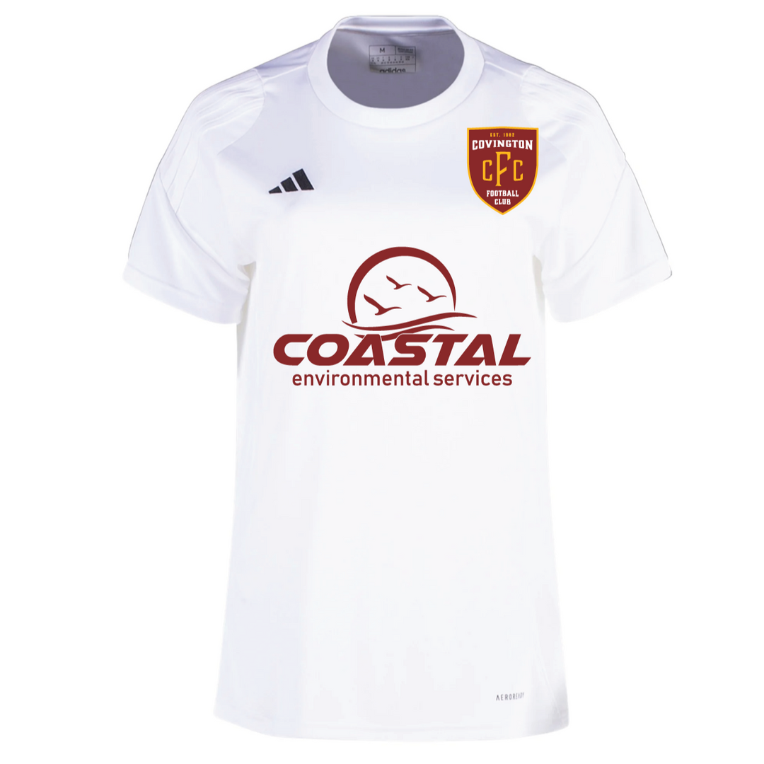 adidas Covington FC Women's Tiro 24 Jersey - White Covington FC 24-26 - Third Coast Soccer