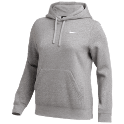 Nike Women's Team Club Hoodie Training Wear Dark Grey Heather/White Womens Small - Third Coast Soccer