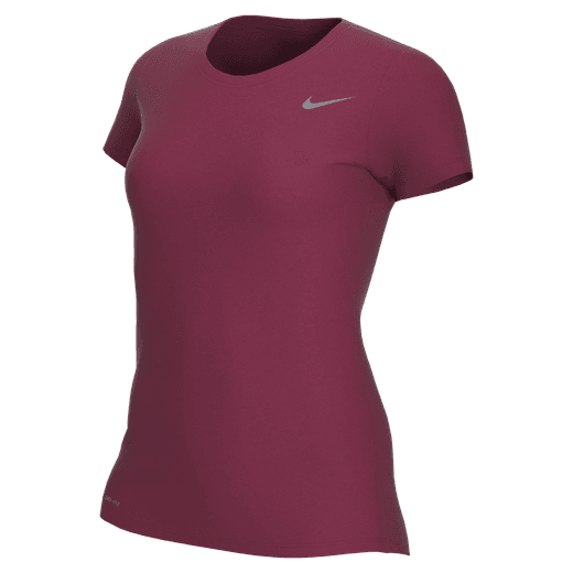 Nike Women's Legend SS Tee Training Wear Team Maroon/Cool Grey Womens Small - Third Coast Soccer