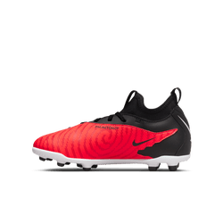 Nike Junior Phantom GX Club DF FG - Crimson/Black/White Youth Footwear   - Third Coast Soccer