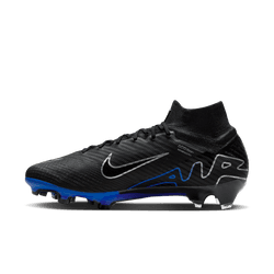 Nike Mercurial Superfly 9 Elite FG - Black/Chrome/Hyper Royal Mens Footwear   - Third Coast Soccer