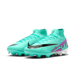 Nike Mercurial Superfly 9 Elite FG Turquoise Fuchsia Dream Black Third Coast Soccer