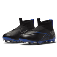 Nike Junior Zoom Mercurial Superfly 9 Academy FG - Black/Chrome/Hyper Royal Youth Footwear   - Third Coast Soccer