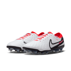 Nike Tiempo Legend 10 Elite FG - White/Black/Bright Crimson Men's Footwear Closeout White/Black/Bright Crimson Mens 7 - Third Coast Soccer