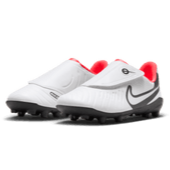 Nike Junior Tiempo Legend 10 Club FG - White/Black/Crimson Youth Footwear White/Black/Bright Crimson Youth 8 - Third Coast Soccer