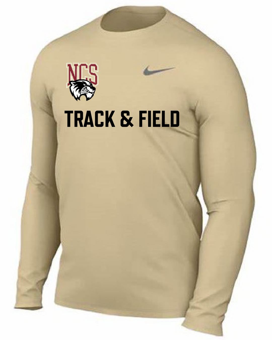 Nike Northlake Track & Field Men's Legend Long-Sleeve Shirt - Gold Northlake Track and Field - Third Coast Soccer