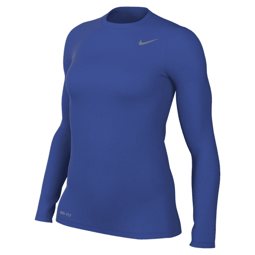 Nike Country Day Women's Legend Long-Sleeve Shirt CD Soccer 25 Game Royal/Cool Grey Womens Small - Third Coast Soccer