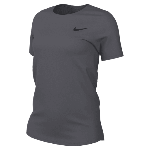 Nike Women's Team Legend Short-Sleeve Tee Training Wear Carbon Heather/Black Womens XSmall - Third Coast Soccer